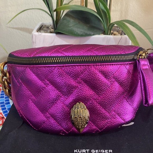 Kurt Geiger Small Kensington Soft Quilted Leather Belt Bag - Picture 5 of 13